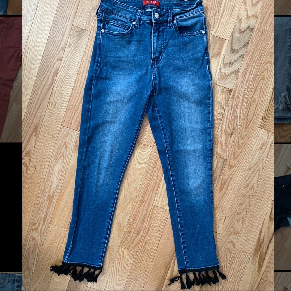 GUESS skinny frill jeans